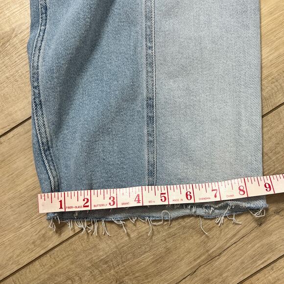 Hollister Ultra High Rise Dad Jean Two Tone Denim Size 34 - Picture 8 of 12